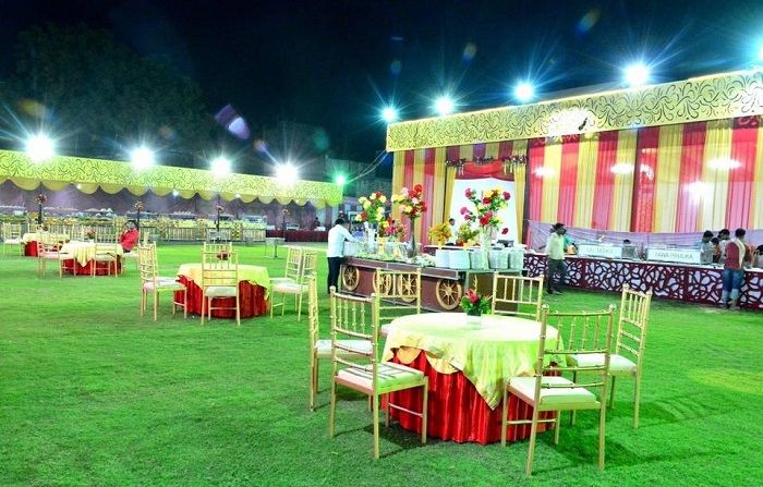 Backdrop decoration by Hari Om tent event,Flower decoration services by Hari Om tent event 