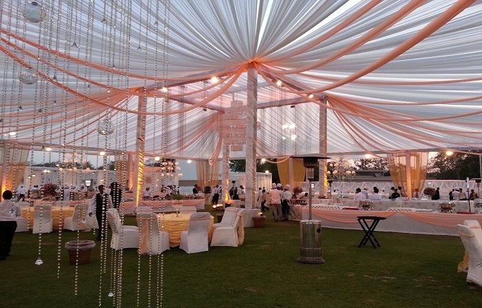 Backdrop decoration by Hari Om tent event,Flower decoration services by Hari Om tent event 